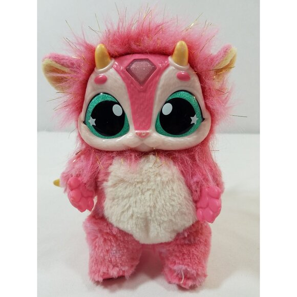 Magic Mixies Pink interactive plush toy 8" teal eyes gold wings misting cauldron - Picture 2 of 9